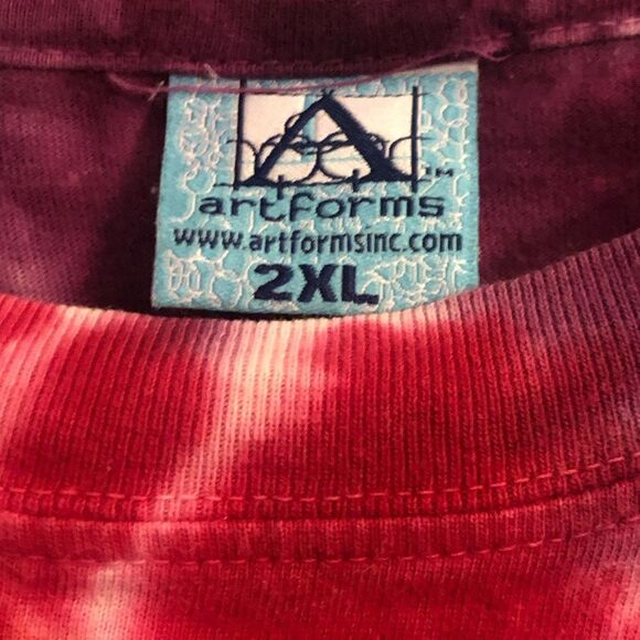 Artforms Cool As A Moose A Maine Original Tie Dye Unisex Tshirt 2X - Picture 3 of 5